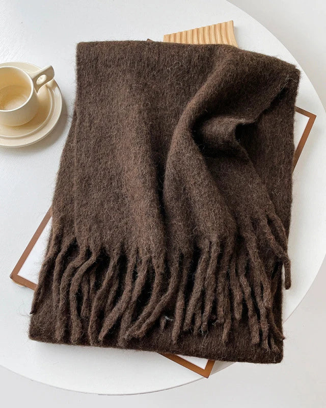 Longline Knitted Shawl Scarf