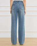 Casual And Stylish High-Waisted Long Jeans