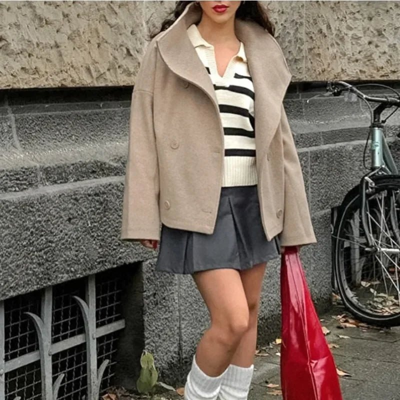 Retro Single Breasted Short Jacket