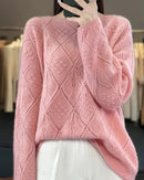 Crochet Hollow Knit Wool Sweater