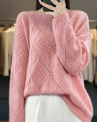 Crochet Hollow Knit Wool Sweater
