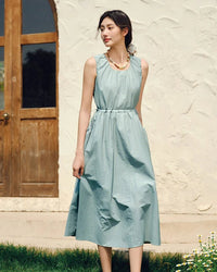 Sleeveless Fashion Waist-Defining Dress