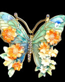 Colorful Butterfly-Shaped Brooch