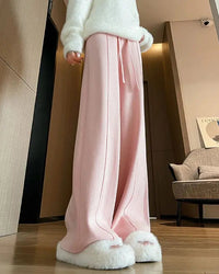 Women's Relaxed Knit Wide Leg Pants