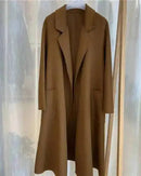Belted A-Line Wool-Blend Coat