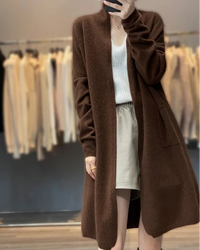 Wool Long Loose Cardigan Sweater