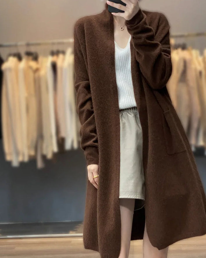 Wool Long Loose Cardigan Sweater