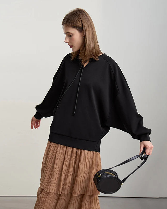 Casual Cotton Loose-Fitting Long-Sleeved Sweatshirt