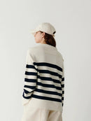Striped Wool Base Shirt Sweater