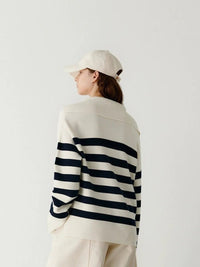 Striped Wool Base Shirt Sweater