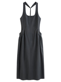 Pinch Pleat Pocket Dresses