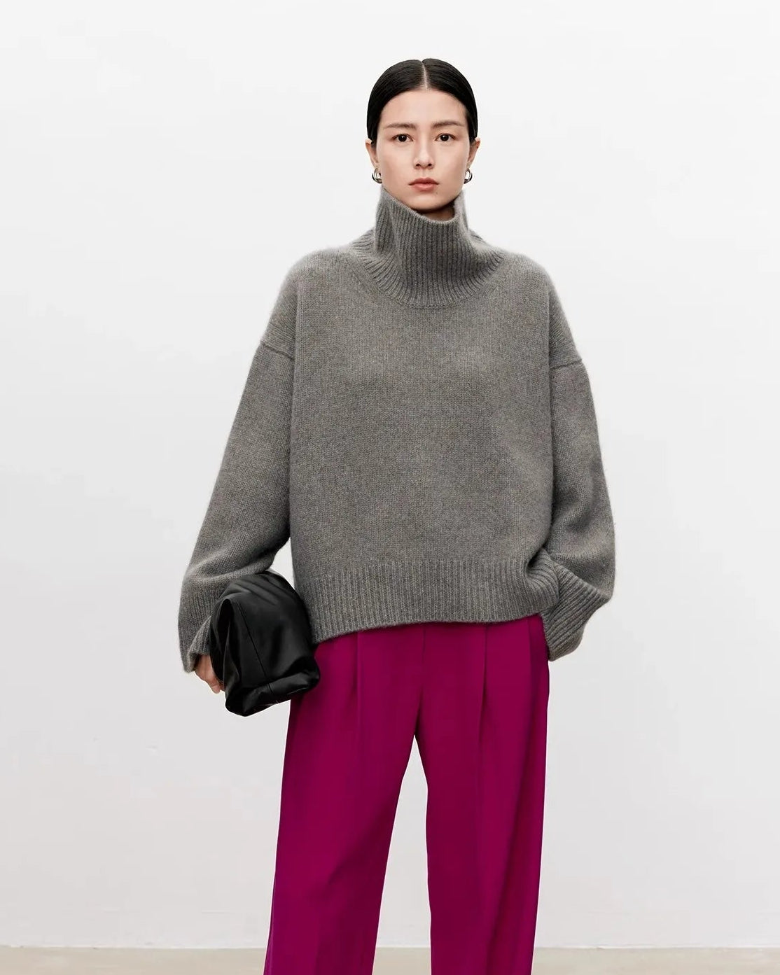Oversized Cashmere Turtleneck Sweater