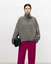 Oversized Cashmere Turtleneck Sweater