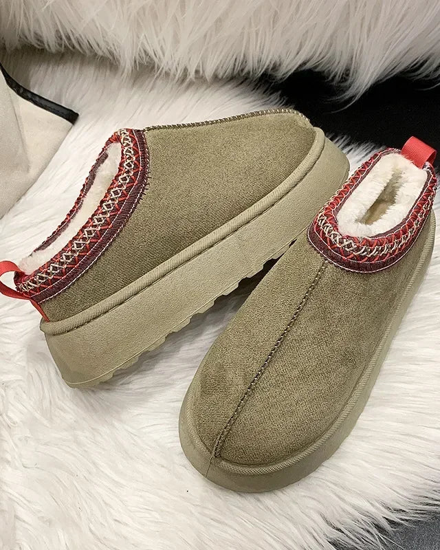 Shearling Lined Slip-On Ankle Boot