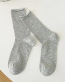 Lightweight Knit Hollow Crew Socks