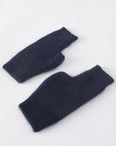 Raccoon Wool Fingerless Thumb Hole Gloves