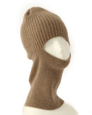 100% pure cashmere knitted balaclava beanie hat. 27x18.5cm, 90g, soft and warm — a cosy unisex winter hood neck warmer cap.