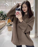 Mid-Length Cashmere Crewneck Sweater