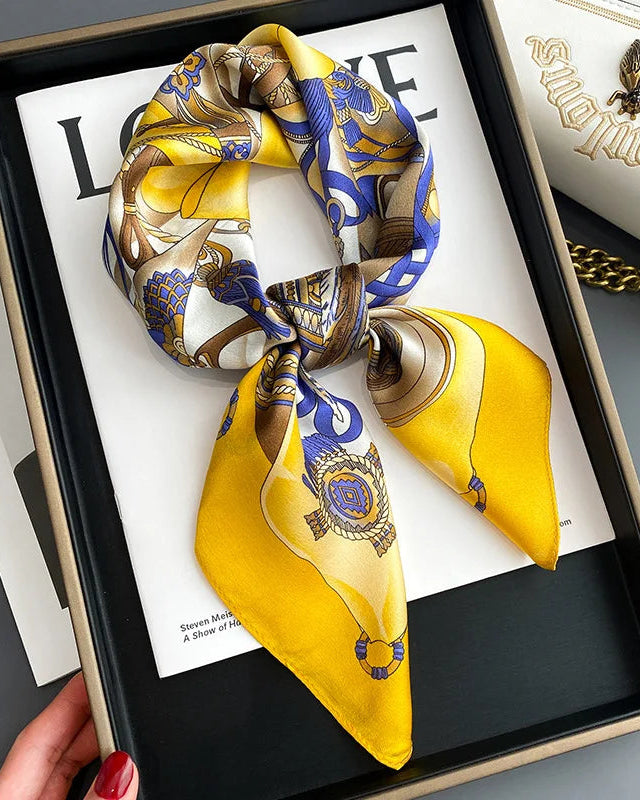 New Women's Silk Printed Scarf