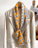 Women's Printed Silk Scarf & Shawl