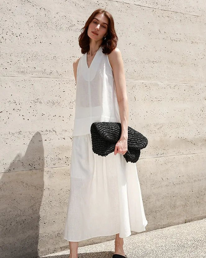 Stylish V-Neck Sleeveless Loose Camisole