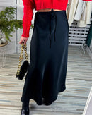 Satin A-Line Maxi Skirt