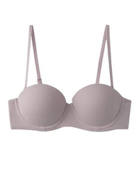 Plus-Size Cotton Half-Cup Push-Up Bra