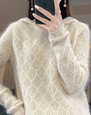 Mink Cashmere Hooded Sweater