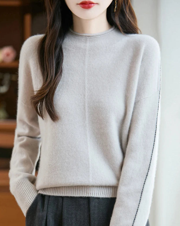 Rolled-Neck Merino Wool Sweater