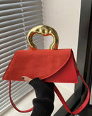 Minimalist PU Leather Square Shoulder Bag
