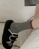Cozy Thick Knit Crew Socks