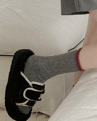 Cozy Thick Knit Crew Socks