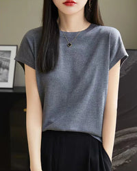 Solid-Color Sleeveless Knit Top