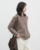 Oversized Wool Cashmere Crew Sweater