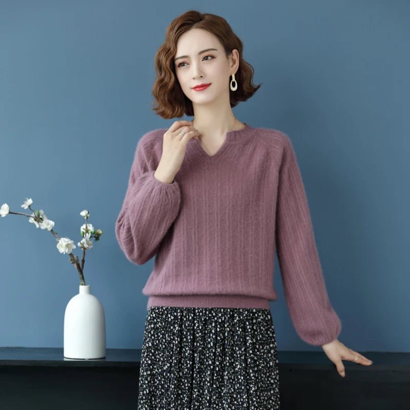 Mink Cashmere Knitted Pullover