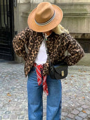 Leopard Printted Short Jacket
