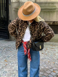 Leopard Printted Short Jacket