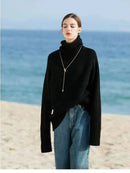 100% Pure Wool high Collar Sweater