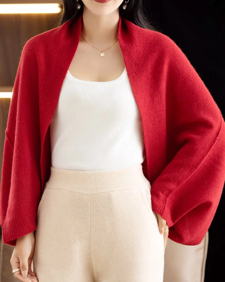 Multifunctional Wool Knitted Shawl Scarf