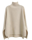 Thick Cashmere Mock Neck Sweater
