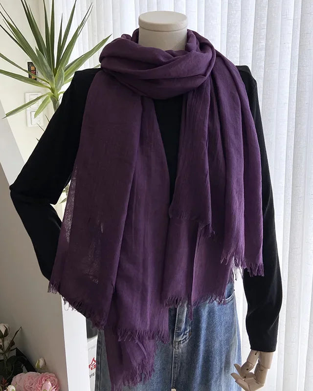 Lightweight Gauze Scarf Shawl