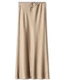 Satin A-Line Maxi Skirt