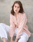 Retro Single-Breasted Collar Loose Shirt