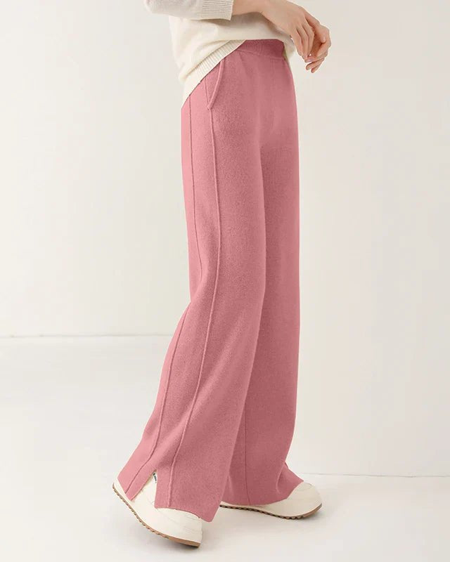 100% Wool Wide-Leg Sweatpants