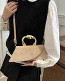 Minimalist PU Leather Square Shoulder Bag
