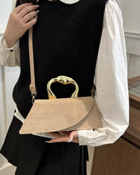 Minimalist PU Leather Square Shoulder Bag