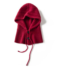 Cashmere Knitted Fashion Scarf And Hat