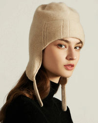 Wool Cashmere Bomber Hat