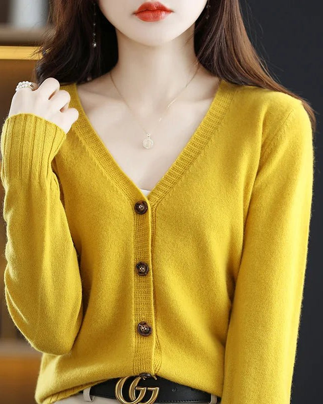 Wool Knitted Causal Cardigan