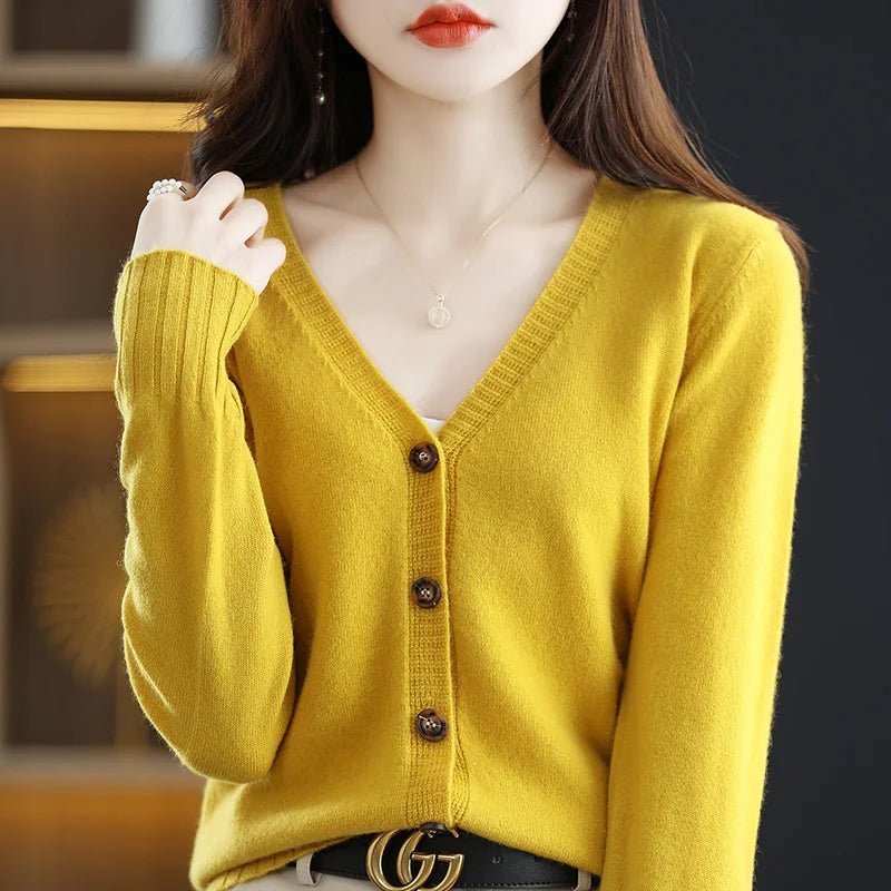 Wool Knitted Causal Cardigan